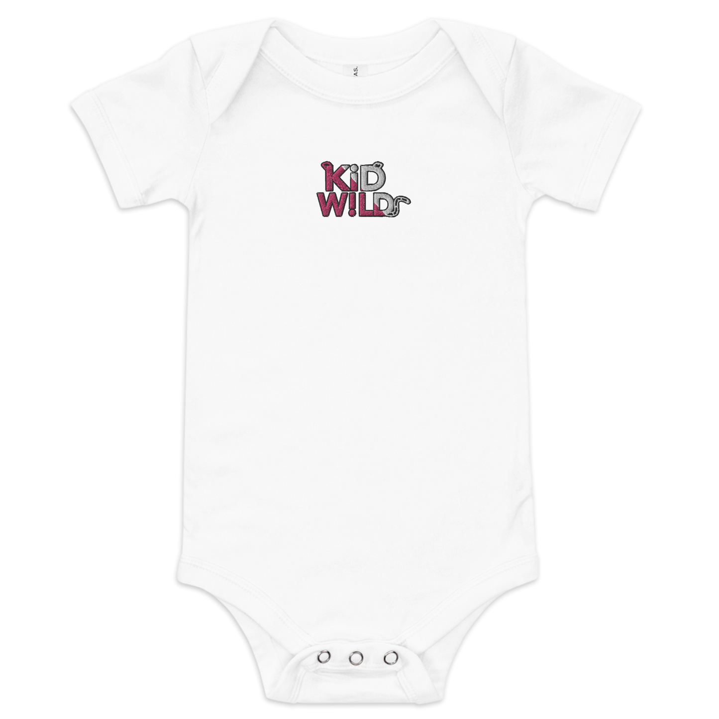 KID W!LD Onesie Pink/White