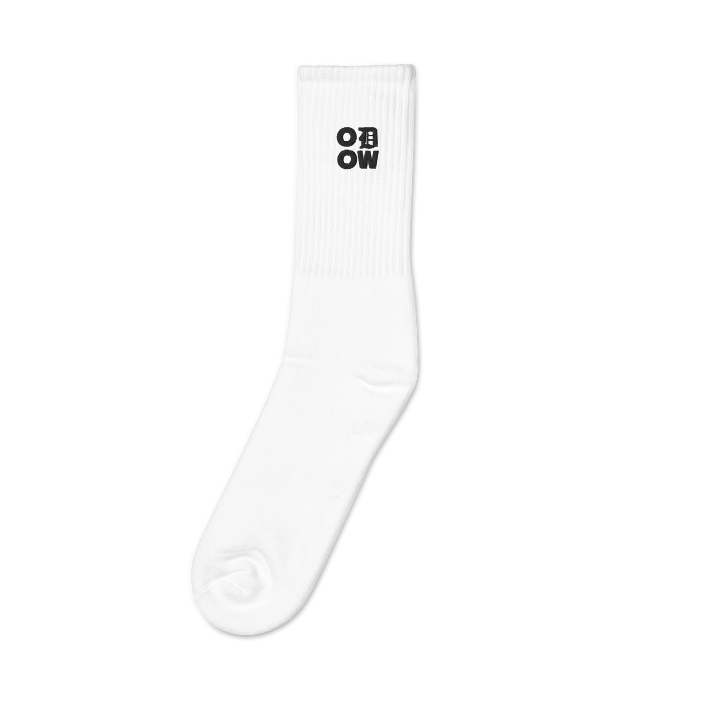 ODOW Embroidered Socks (Black Logo)