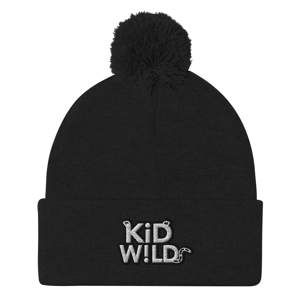 KiD W!LD Pom Beanie White