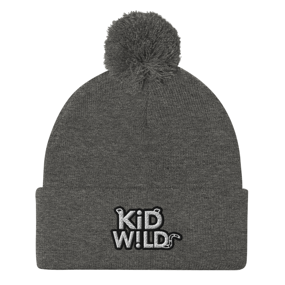 KiD W!LD Pom Beanie White