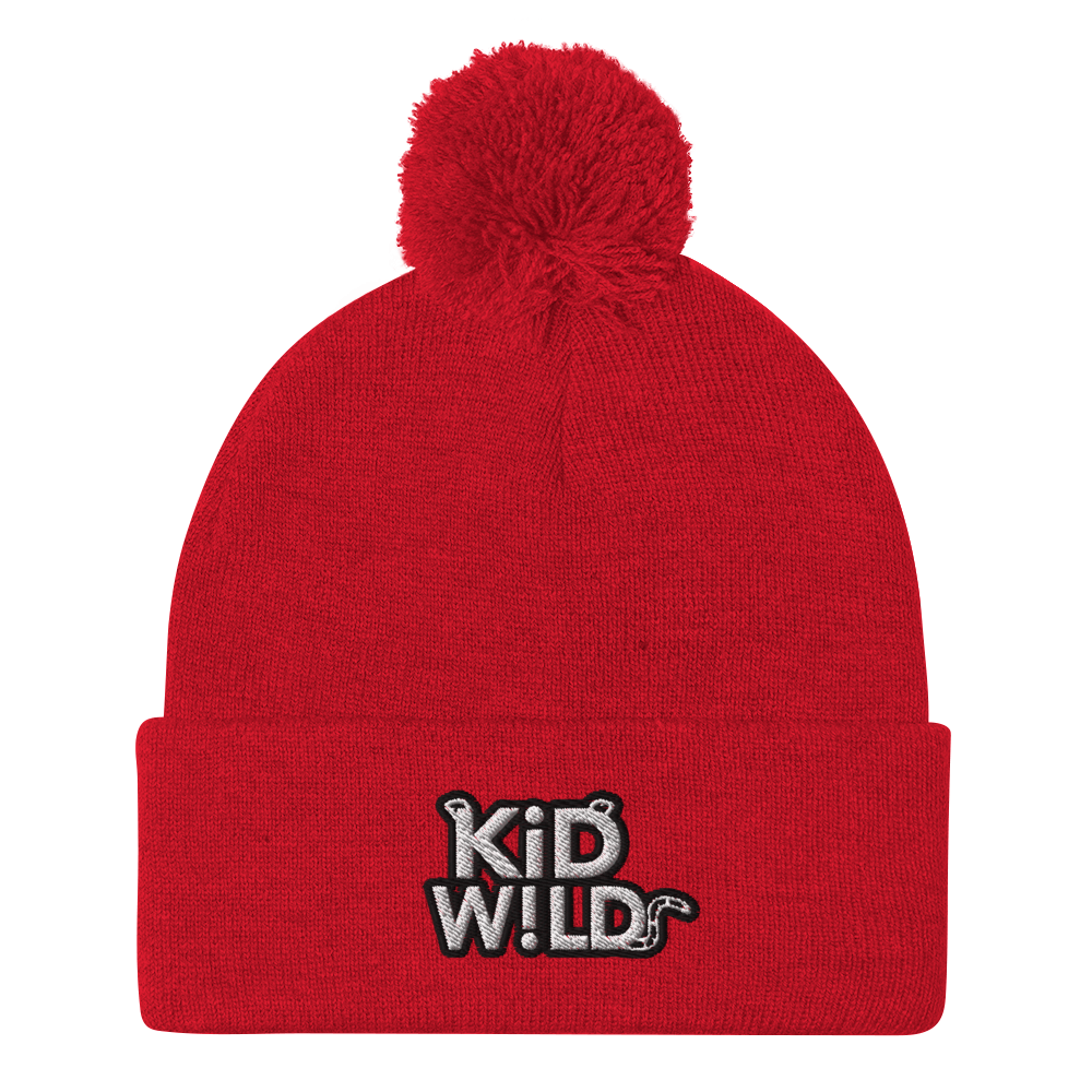 KiD W!LD Pom Beanie White